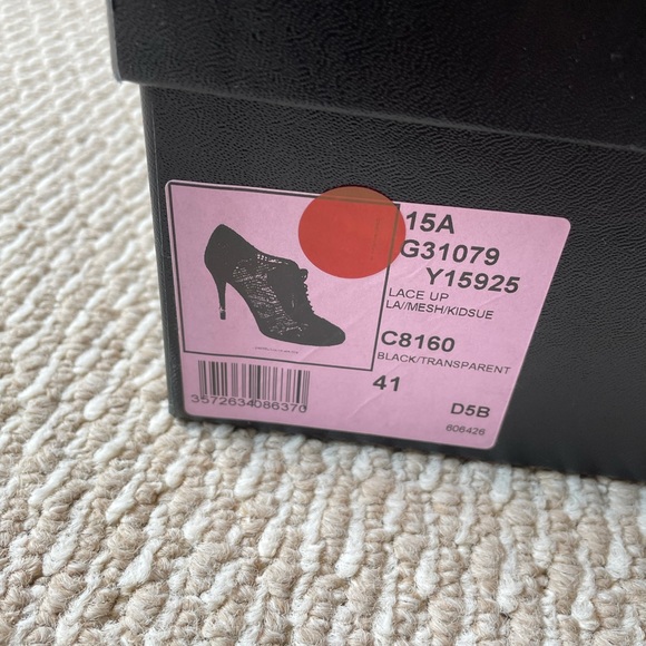 Chanel short boot bootie black lace mesh size 41/10. - Picture 7 of 9